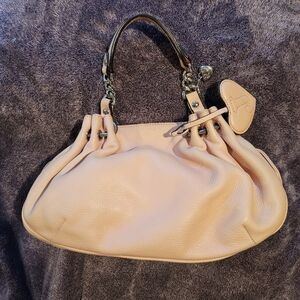 Vintage Juicy Couture baby fluffy bag leather light pale pink